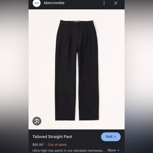 Abercrombie Tailored Straight Pant SHORT